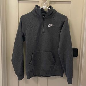 NIKE quarter zip dark grey